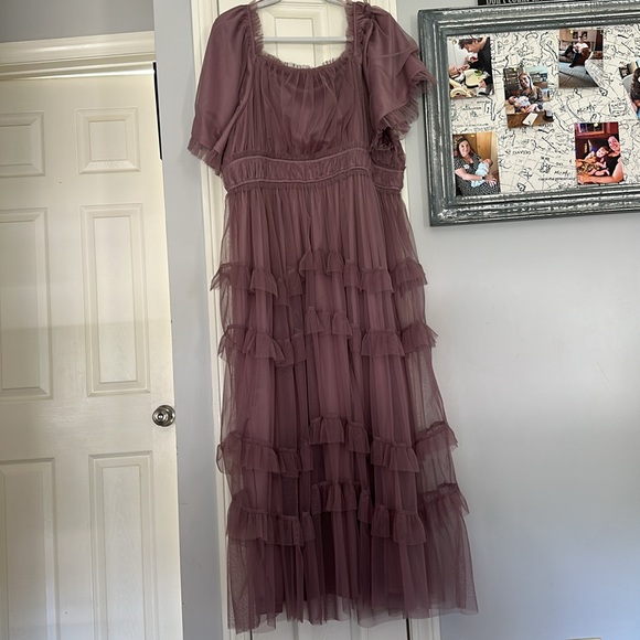 Baltic born Magdalena tulle Maxi dress. Dusty orchid. - Picture 2 of 5